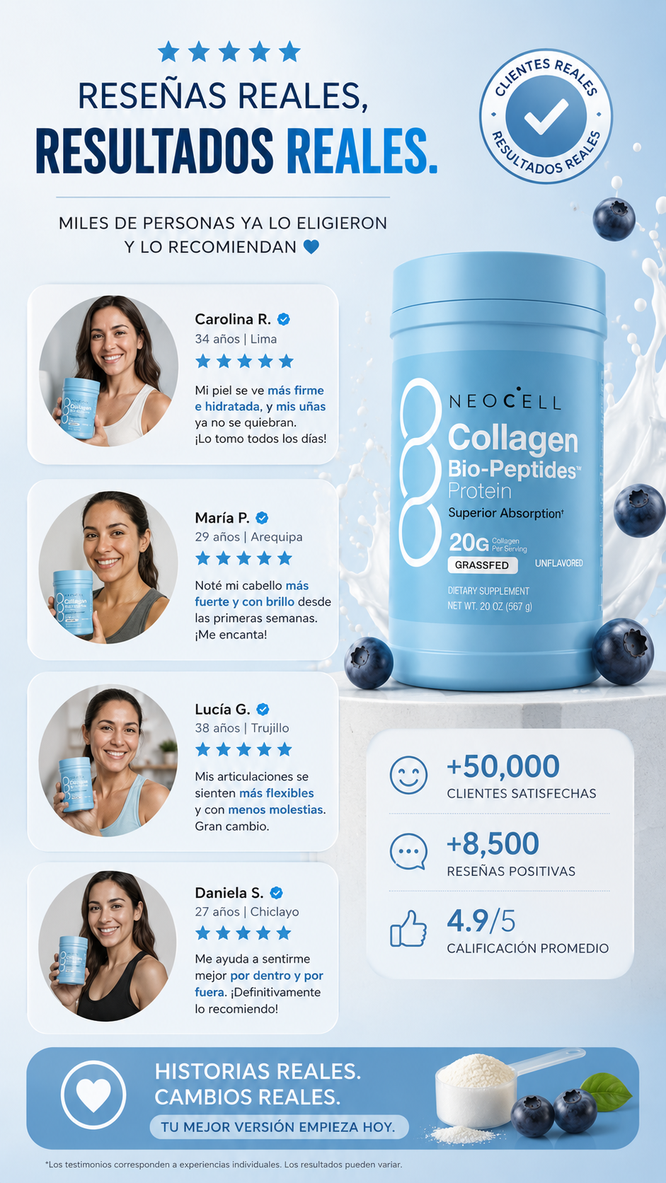 Collagen Bio-Peptides - NeoCell | Colágeno Premium para tu Belleza Diaria