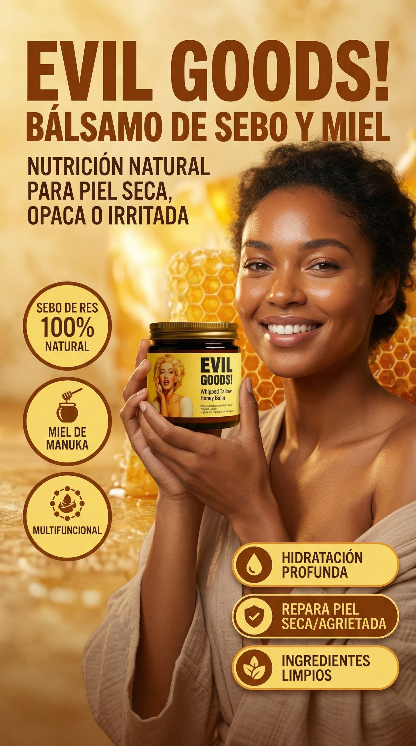 EVIL GOODS - Bálsamo Natural Anti-Envejecimiento
