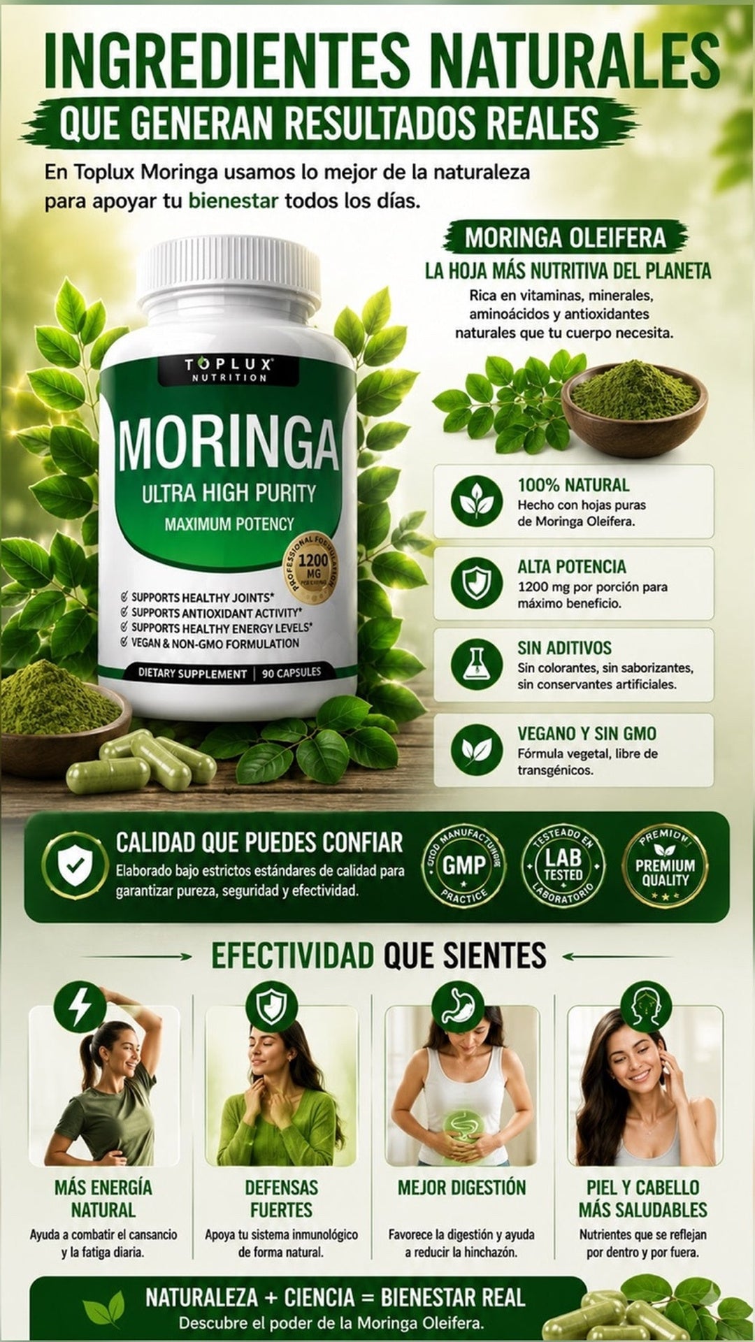 Moringa Ultra High Purity - Toplux Nutrition