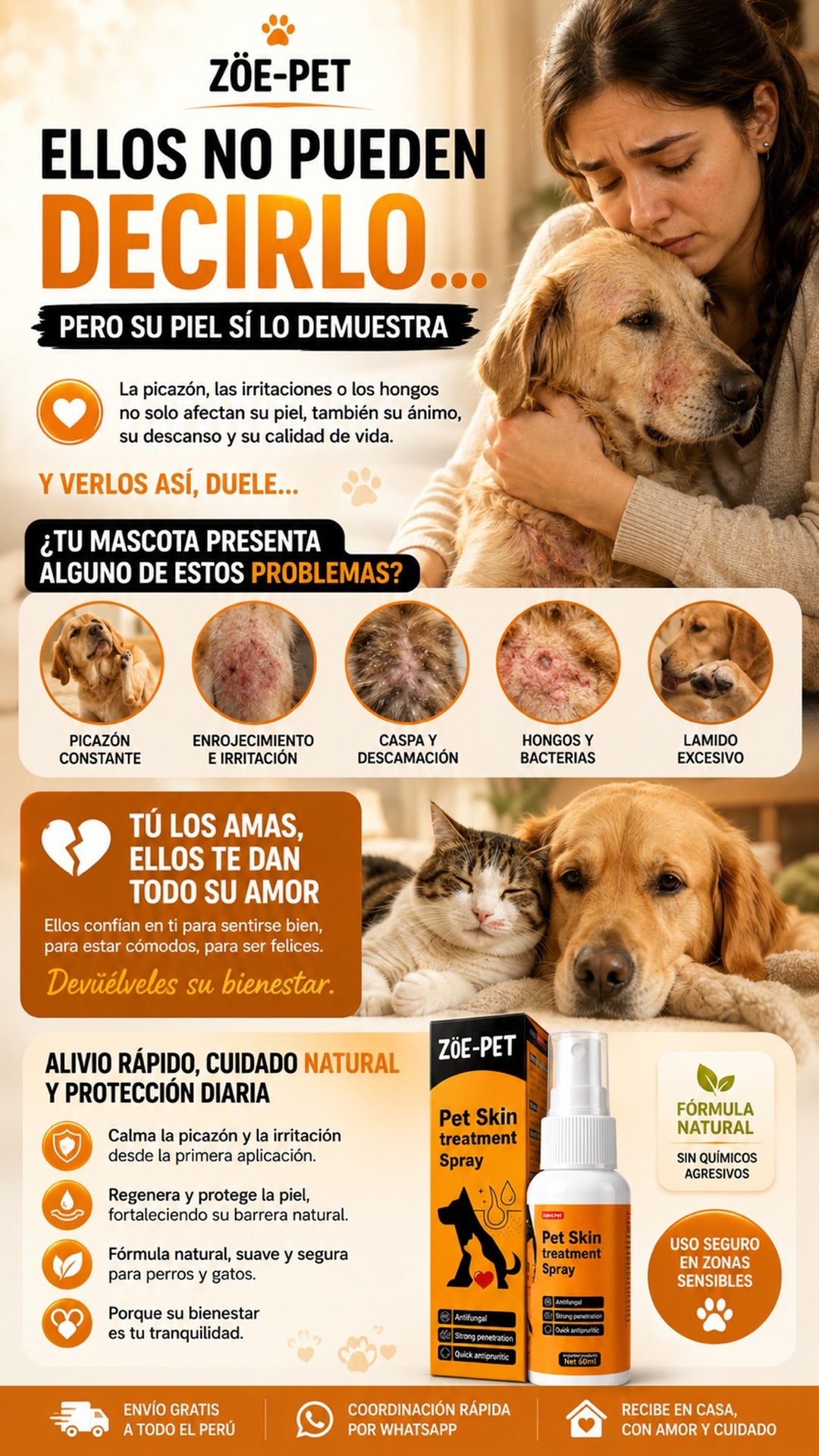 Pet Skin Spray Treatment