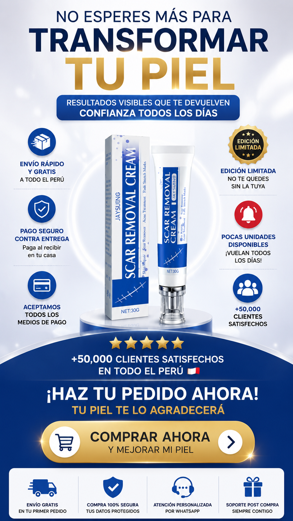 Crema Reductora de Cicatrices - Jaysuing
