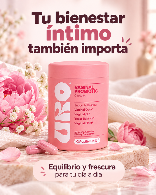 URO Probióticos Vaginales, Mujer Equilibrio pH y Flora Vaginal Saludable